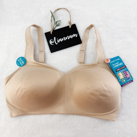 VANITY FAIR Beyond Comfort Tan Bra - Picture 1 of 6